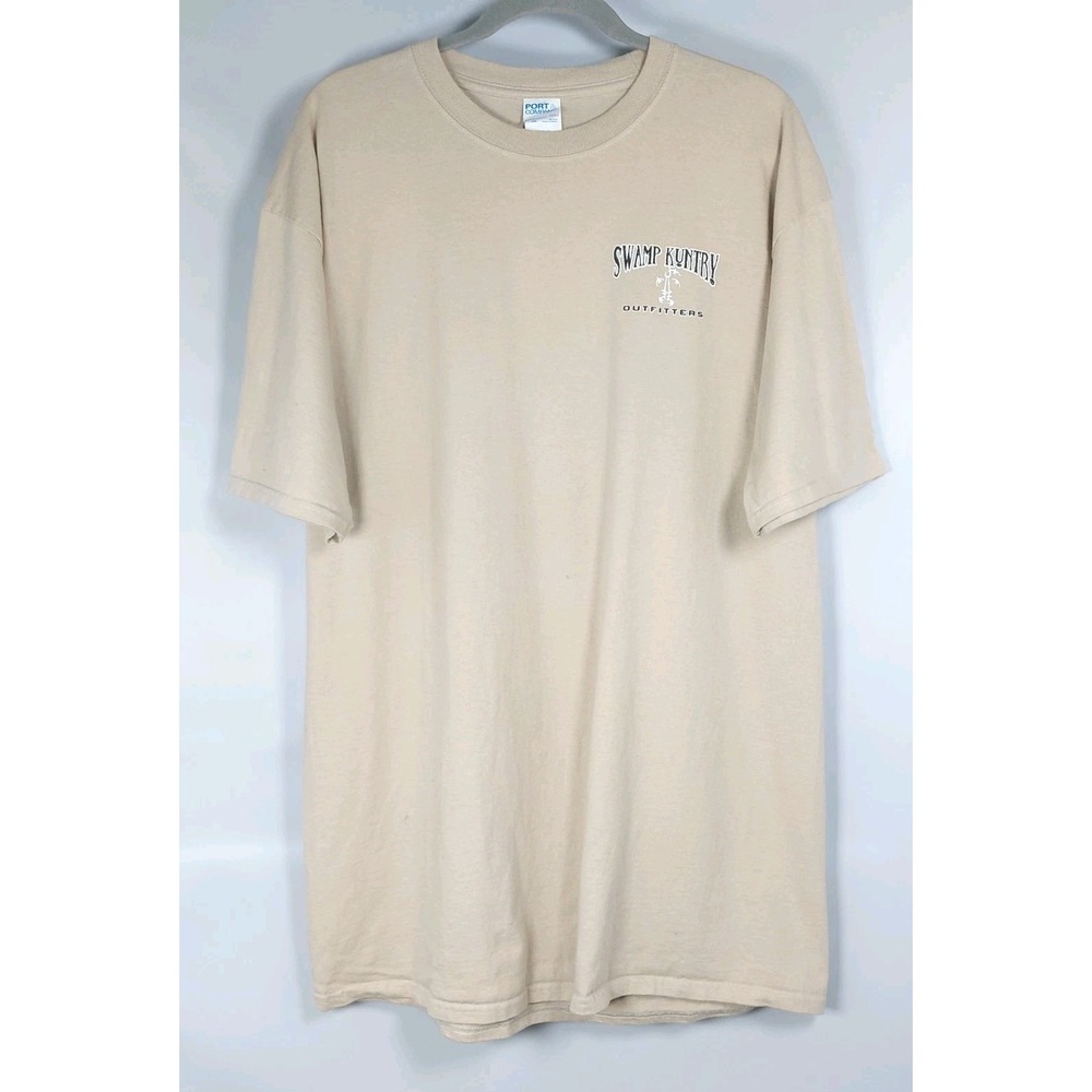 Swamp Kuntry Outfitters Performance Graphic TShirt Mens XLT Tan‎ Hunting Fishing